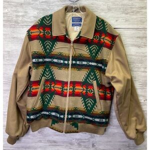 Vintage Pendleton Western Wear Aztec Navajo Jacket Mens Size S - HAS FLAWS